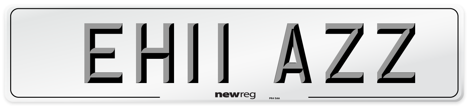 EH11 AZZ Number Plate from New Reg